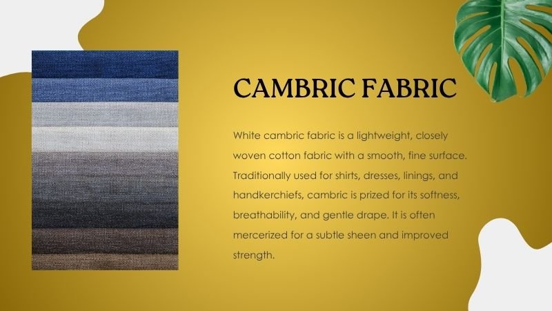 White Cambric Fabric
